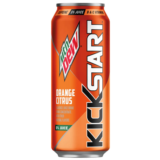 Mountain Dew Kickstart (Pack of 12), Orange Citrus