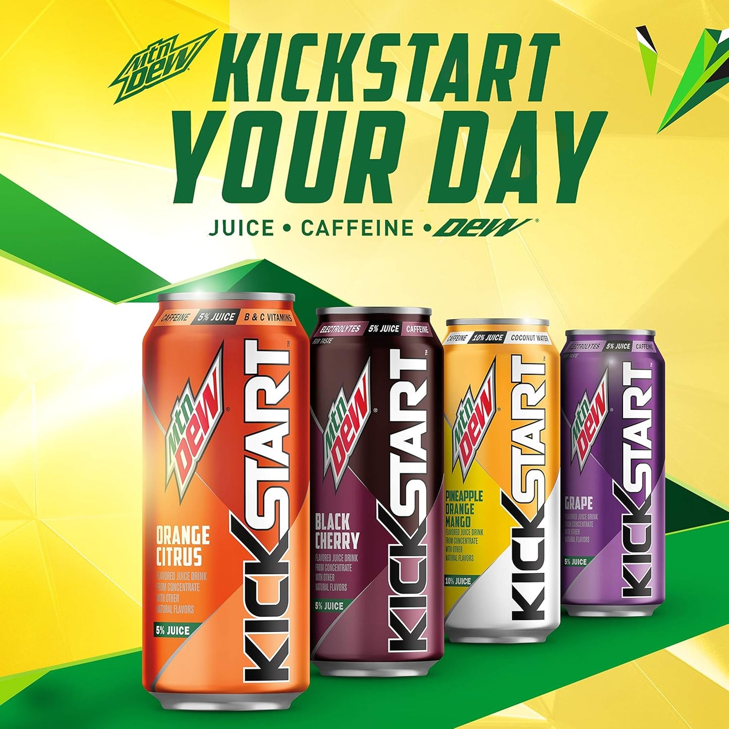 Mountain Dew Kickstart (Pack of 12)